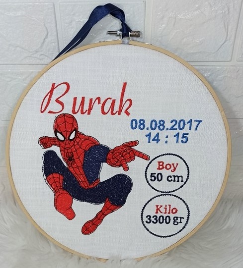 NAKIŞLI DOĞUM PANOSU (SPİDERMAN)