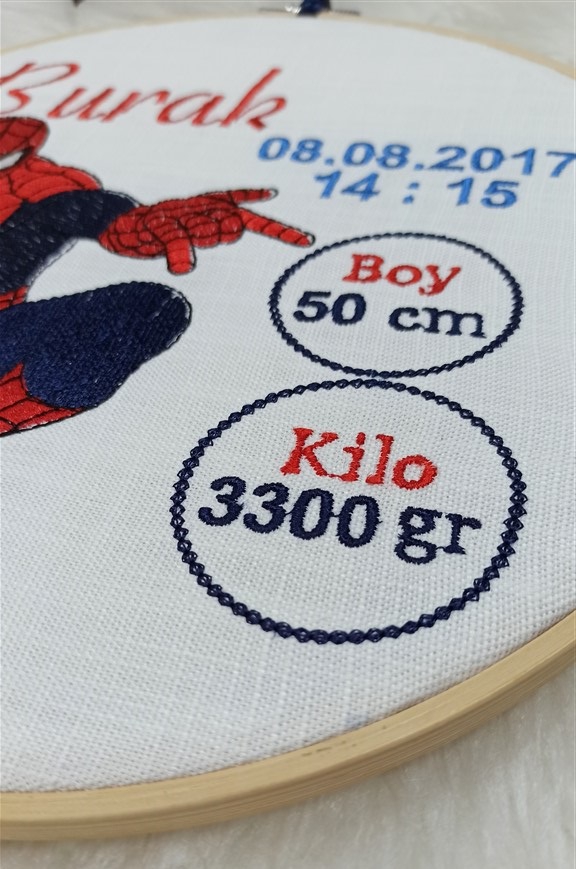 NAKIŞLI DOĞUM PANOSU (SPİDERMAN)