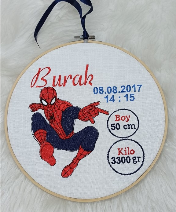 NAKIŞLI DOĞUM PANOSU (SPİDERMAN)