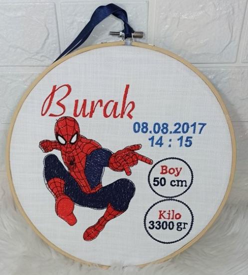 NAKIŞLI DOĞUM PANOSU (SPİDERMAN)